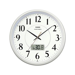 取寄品 正規品 CASIO時計 カシオ 掛け時計 掛時計 IC-1001J-9JF アナログ表示 液晶日付表示 電波時計