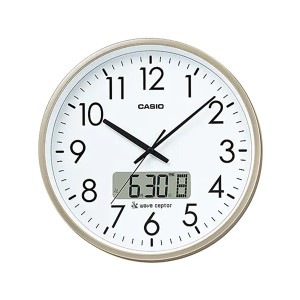 取寄品 正規品 CASIO時計 カシオ 掛け時計 掛時計 IC-2100J-9JF アナログ表示 液晶日付表示 電波時計