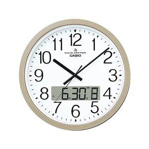 取寄品 正規品 CASIO時計 カシオ 掛け時計 掛時計 IC-4100J-9JF アナログ表示 液晶日付表示 電波時計