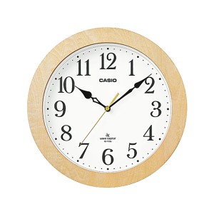 取寄品 正規品 CASIO時計 カシオ 掛け時計 掛時計 IQ-1108J-7JF アナログ表示 電波時計 シンプル 木枠