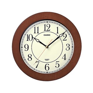 取寄品 正規品 CASIO時計 カシオ 掛け時計 掛時計 IQ-131-5JF アナログ表示 木枠 シンプル