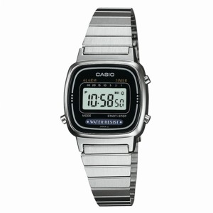取寄品 CASIO腕時計 デジタル表示 長方形 カレンダー LA670WA-1 チプカシ レディース腕時計 送料無料