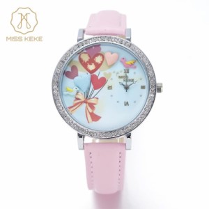 腕時計 レディース Miss Keke レディース腕時計 ケケ KK0203 ハート 幸せの鳥 風船 ファッションウォッチ 送料無料