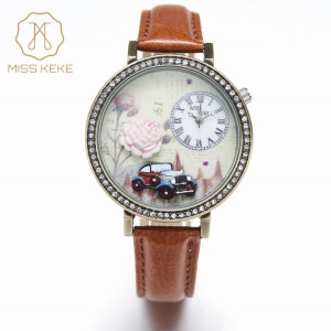 腕時計 レディース Miss Keke レディース腕時計 ケケ KK1814 ローマ数字 ラインストーン ファッションウォッチ 送料無料