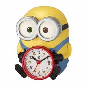 取寄品 正規品 RHYTHM リズム時計 4REA30ME33 ミニオン ボブR30 アナログ表示 置き時計