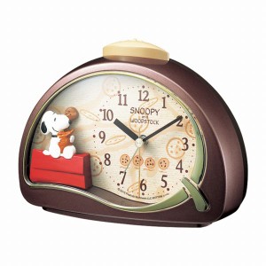 取寄品 正規品 RHYTHM リズム時計 4SE506MJ09 スヌーピー スヌーピーR506 アナログ表示 置き時計