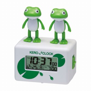 取寄品 正規品 RHYTHM リズム時計 8RDA46RH03 ケロクロック2 カエル デジタル表示 置き時計