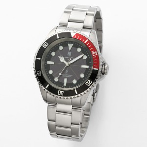 取寄品 正規品 Salvatore Marra 腕時計 サルバトーレマーラ SM22110-SSBKRD 10気圧防水 ソーラー充電 メタルベルト  防水 メンズ腕時計 