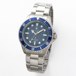 取寄品 正規品 Salvatore Marra 腕時計 サルバトーレマーラ SM22110-SSBL 10気圧防水 ソーラー充電 メタルベルト  防水 メンズ腕時計 送