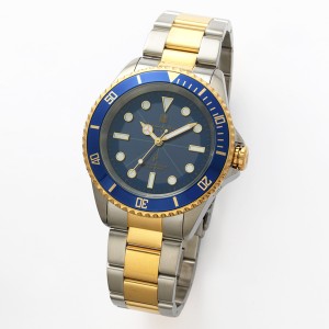取寄品 正規品 Salvatore Marra 腕時計 サルバトーレマーラ SM22110-SSBLGD/GD 10気圧防水 ソーラー充電 メタルベルト  防水 メンズ腕時
