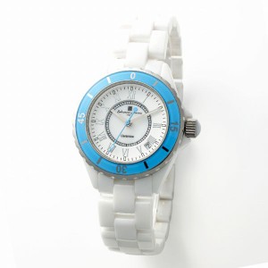 取寄品 正規品 Salvatore Marra 腕時計 サルバトーレマーラ SM23103-WHBLR 日常生活防水 日付表示 セラミック メタルベルト 防水 メンズ