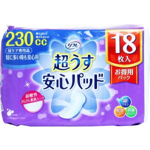 リフレ 尿とりパッド 尿取りケア 超うす安心パッド 特に多い時も安心用 お徳用 18枚×6セット