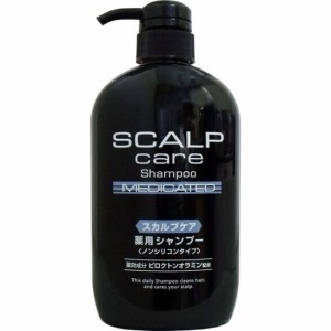 ヘアシャンプー スカルプケア 薬用シャンプー ノンシリコンタイプ 本体ボトル 600ml