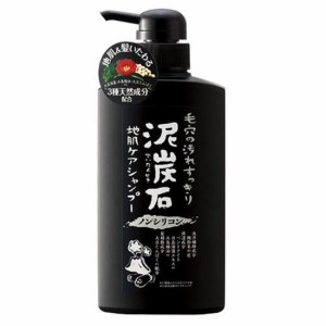 ヘアシャンプー 泥炭石 ノンシリコン 地肌ケアシャンプー 本体ボトル 500ml