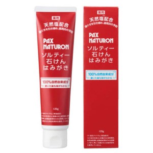 歯磨き粉 歯みがき粉 パックスナチュロン 薬用ソルティー石けんはみがき 120g