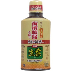 液体歯磨き マウスウォッシュ 薬用 歯槽膿漏を防ぐ 生葉液 ひきしめ実感タイプ 330ml