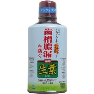 液体歯磨き マウスウォッシュ 歯槽膿漏を防ぐ 薬用 生葉液 330ml