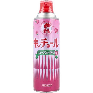 殺虫剤 殺虫スプレー ハエ・蚊退治 金鳥 キンチョール ローズの香り 450ml