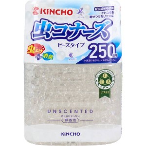 虫除け消臭剤 虫よけ 消臭 金鳥 虫コナーズ ビーズタイプ 250日用 無香性 玄関 リビング