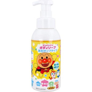 ボディソープ 本体ボトル 子供用 泡で出るタイプ アンパンマン ボディソープ あわポンプタイプ 500ml 無添加 弱酸性