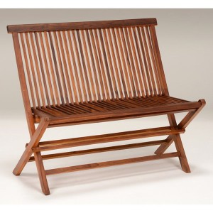 ガーデンベンチ ベンチチェアー 木製 天然木チーク材 いす 長椅子 イス 折りたたみ