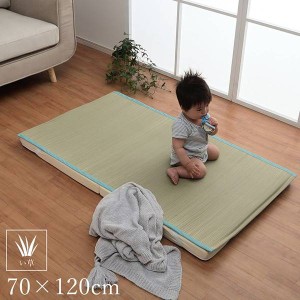 い草シーツ 寝ござ 赤ちゃん 子供用 70×120cm 夏用寝具 国産 い草100％ さらさら 涼しい 消臭 四隅バンド付き