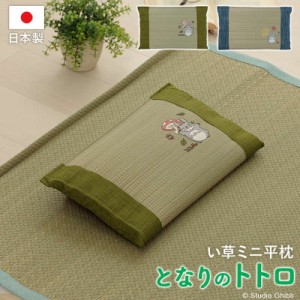 枕 まくら ピロー い草 ミニ平枕 お昼寝枕 夏用 20×30cm ジブリ となりのトトロ 国産い草 日本製