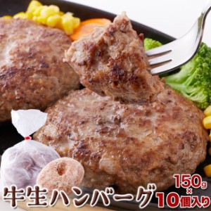 ハンバーグ 牛肉 手作り生ハンバーグ 牛肉100%使用 1.5kg(150g×10個) 冷凍 総菜 おかず お弁当 冷凍食品