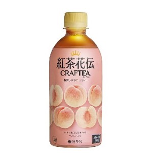 紅茶花伝クラフティー 贅沢しぼりピーチティー 440ml ペットボトル 1ケース 24本入 箱買い ケース まとめ買い コカコーラ社製品