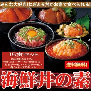 海鮮丼 詰め合わせ どっさり色々詰合せ 15食