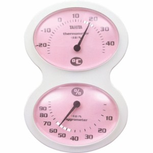 温湿度計 温度計 湿度計 タニタ アナログ 測定器 ピンク