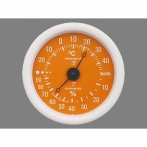 温湿度計 温度計 湿度計 タニタ アナログ 測定器 オレンジ