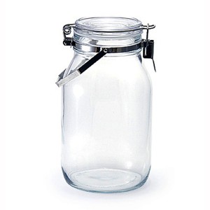 保存瓶 取手付き密封ビン ガラス瓶 保存容器 果実酒 梅酒びん 2L×12個セット