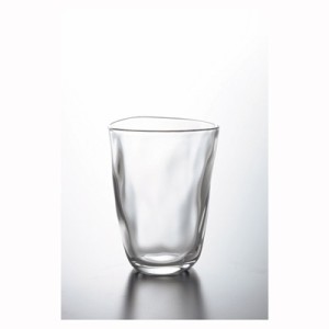 コップグラス タンブラーグラス ガラス製 おしゃれ 手捻り てびねり 290ml 3個セット