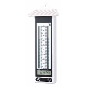 温度計 寒暖計 デジタル 最高最低温度 MinMax温度計 計測器 防滴 壁掛け式