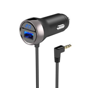 カーオーディオ bluetooth接続 AUX-Bluetoothミュージックレシーバー USB 1ポート 3A