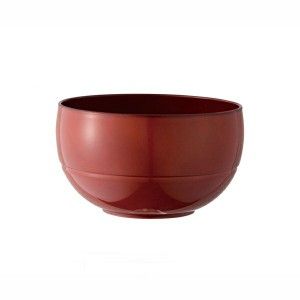 お椀 汁椀 茶碗 WAYOWAN 丸型 中 朱 食洗器対応 電子レンジ対応 和食器 日本製