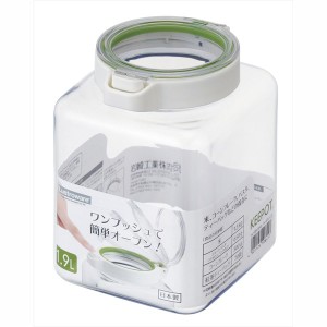 食品保存容器 密閉 密封 キーポット 透明 食品 調味料 香辛料 シリアル ワンタッチ 1.9L 日本製
