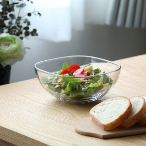 小鉢 ボウル 深鉢 和食器 洋食器 サラダ デザート椀 ガラス 透明 クリアー 幅16.5cm 日本製 3個セット