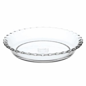 パイ皿 ふち飾り皿 縁飾り皿 耐熱ガラス オーブン調理対応 外径19cm パイプレート皿
