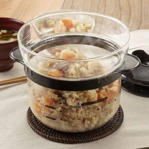 スケーター(Skater) 電子レンジ 炊飯器 ご飯メーカー 1合 スノコ付 