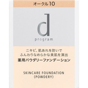 ｄプログラム　薬用　スキンケアファンデーション（パウダリー）（レフィル）  オークル10　やや明るめの肌色 【ケース別売り】［配送区