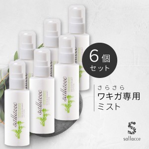 サラッセ ミョウバンスプレー オトクな大容量100ml 6本セット【医薬部外品】(ワキガ、加齢臭、汗・足のニオイなど体臭のお悩みに)(配送区