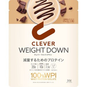 クレバー　ウエイトダウン　プロテイン　チョコレート味　315g［配送区分:A］