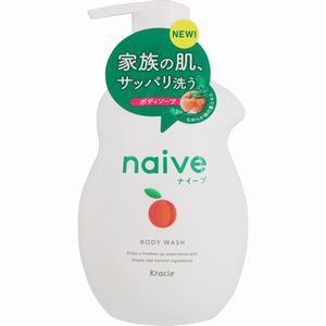 ナイーブ　ボディソープ（桃の葉エキス配合） ポンプ　530mL［配送区分:A］