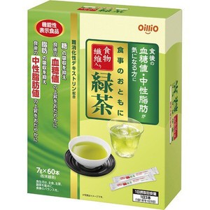 日清オイリオ　機能性表示食品　食事のおともに食物繊維入緑茶　7g×60包入［配送区分:A2］