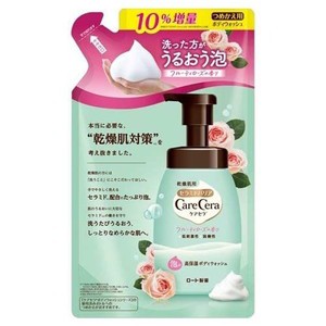 ケアセラ　泡の高保湿ボディウォッシュ　フルーティローズの香り　つめかえ用　385ml［配送区分:A2］