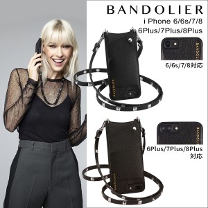 BANDOLIER バンドリヤー iPhone SE 8 7 6 6s/Plus ケース スマホ 携帯 アイフォン プラス SARAH レザー スタッズ メンズ レディース