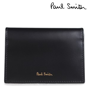 ポールスミス Paul Smith 名刺入れ メンズ カードケース FOLD OVER CREDIT CARD CASE 4776 W761A 79 ブラック