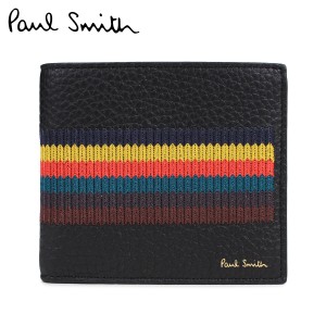 ポールスミス Paul Smith 財布 二つ折りメンズ レザー BI-FOLD WALLET ブラック 黒 M1A 4833 A40074の